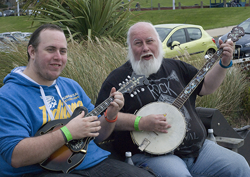 Pete Skinner and friend