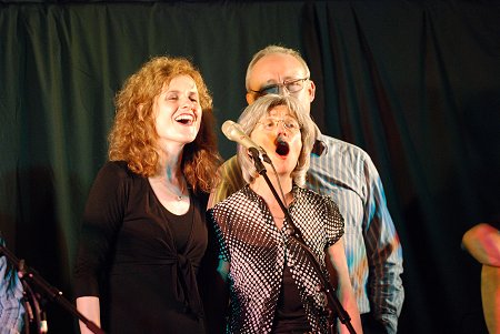 Cathie Ryan,  Pat Batty and Mike Austen